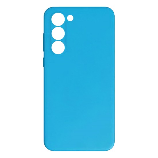 Silicone Case with Camera Shield for Samsung Galaxy S23 Light Blue